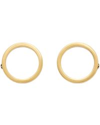 Maison Margiela - Gold Stud Earrings - Lyst