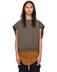 Rick Owens - Pull molletonné surdimensionné tatlin gris - Lyst