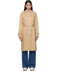 A.P.C. - Greta Trench Coat - Lyst