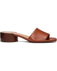 Maison Margiela - Tan Tabi Mule Heeled Sandals - Lyst