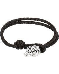 Bottega Veneta - Knot Leather Bracelet - Lyst