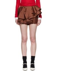 ShuShu/Tong - Asymmetrical Bow & Ruffle Miniskirt - Lyst