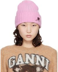 Ganni - Wool Knit Beanie - Lyst