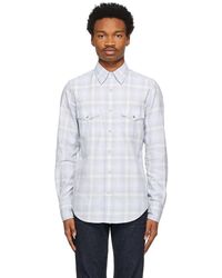 Chemise argentée en modal Synthétique Tom Ford pour homme en coloris Métallisé Homme Vêtements Chemises Chemises casual et boutonnées 