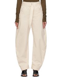 Lemaire - Off- Tapered Trousers - Lyst