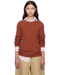 Acne Studios - Ribbed Crewneck Knit Sweater - Lyst