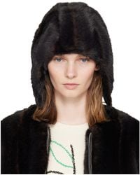 MM6 by Maison Margiela - Faux Fur Aviator Hat - Lyst