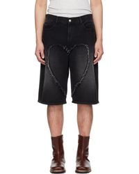 Carne Bollente - Ssense Exclusive Love Denim Shorts - Lyst