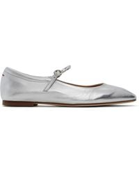 Aeyde - Uma Leather Mary-Jane Ballerina Flats - Lyst