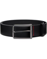 HUGO - Leather Logo-buckle Belt - Lyst