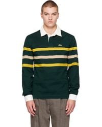 Lacoste - Relaxed Fit Striped Piqué Rugby Polo - Lyst