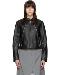 MM6 by Maison Martin Margiela Leather jackets for Women - Up to 70 