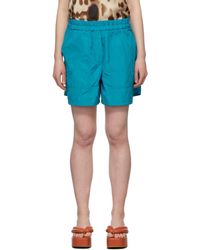 Femme Vêtements Shorts Shorts habillés Jupe-culotte a taille haute en jean Jean Dries Van Noten en coloris Bleu 