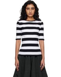 YMC - Striped T-Shirt - Lyst