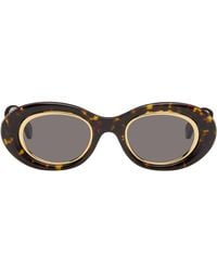 Loewe - Mini Anagram Oval Sunglasses - Lyst