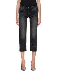 R13 - Cuffed Boy Straight Jeans - Lyst