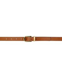 FRAME - Brown Simple Art Deco Belt - Lyst