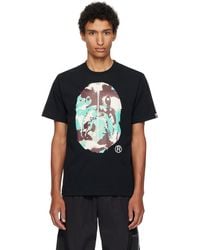 A Bathing Ape - Map Camo Ape Head Shark T-Shirt - Lyst