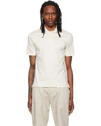 BOSS - Off- Striped Collar Slim-Fit Cotton Polo - Lyst