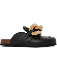 JW Anderson - Black Chain Slip-on Loafers - Lyst