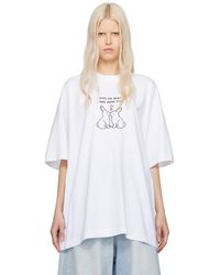 Vetements - T-shirt blanc à image - Lyst