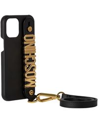 Moschino Iphone 12 Pro Max Case - Black
