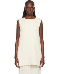 Lauren Manoogian - Off- Gauze Apron Shell Tank Top - Lyst