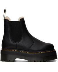 Dr. Martens - 2976 Faux Fur Lined Chelsea Boots - Lyst