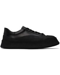 Jil Sander - Black Calfskin Low-top Sneakers - Lyst
