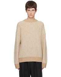 Filippa K - Beige Twotone Sweater - Lyst
