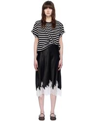 3.1 Phillip Lim - Black & White Layered Midi Dress - Lyst