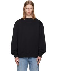 Balmain - Pull Molletonné Noir À Logo Paris Brodé - Lyst