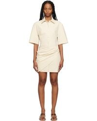 Jacquemus - Off- Le Raphia 'La Robe Camisa' Minidress - Lyst
