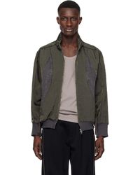 Song For The Mute - Khaki & Teardrop Track Jacket - Lyst