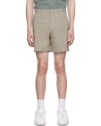Theory - Short curtis taupe - Lyst
