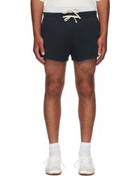 Abra - Short Bleu Marine À Logo De Bâtiment Exclusif À Ssense - Lyst