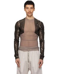 Rick Owens - Haut Dennis Gris Et Bronze - Lyst
