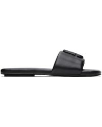 Marc Jacobs - Black 'the J Marc Leather' Sandals - Lyst