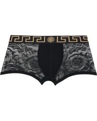 Versace - Jacquard Barocco Boxer Briefs - Lyst