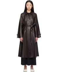 The Row - Ryota Leather Coat - Lyst