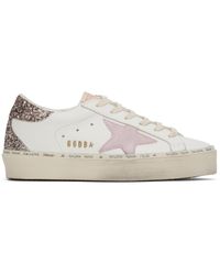 Golden Goose - White & Pink Hi Star Classic Sneakers - Lyst