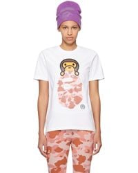 A Bathing Ape - 1St Camo Milo On Ape Head T-Shirt - Lyst