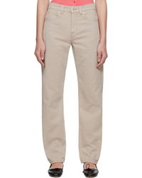 JW Anderson - トープ Twisted スリムレッグ デニム ジーンズ - Lyst