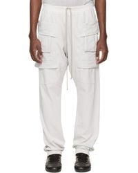 Rick Owens - Off- Temple Creatch Drawstring Cargo Pants - Lyst