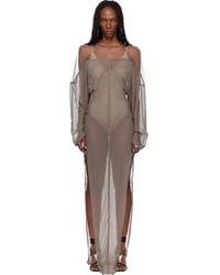 Rick Owens - Temple Collage Maxi Dress - Lyst