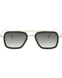 Dita Eyewear - Lunettes De Soleil Flight.006 Noir Et Doré - Lyst