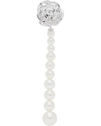 ShuShu/Tong - Yvmin Edition Faux-Pearl Chain Rose Single Earring - Lyst