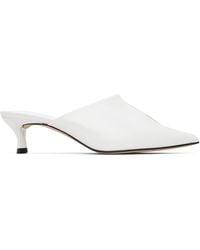 BY FAR - Luciana Creased Calf Leather Heels - Lyst