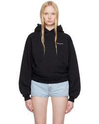 Coperni - Pull À Capuche Noir À Appliqué De Couronne - Lyst