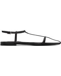 Jil Sander - ブラック Cage フラットサンダル - Lyst